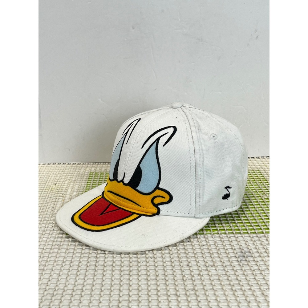 1928 for Disney Donald Duck Character Face Baseball Cap White Embroidered 7/1/4